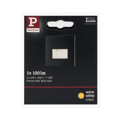 Paulmann 93094 - LED/1,2W Lámpara de escalera EDGE 230V