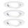 Paulmann 93449 - SET 3xLED/6,5W IP23 Lámpara empotrable de baño NOVA 230V