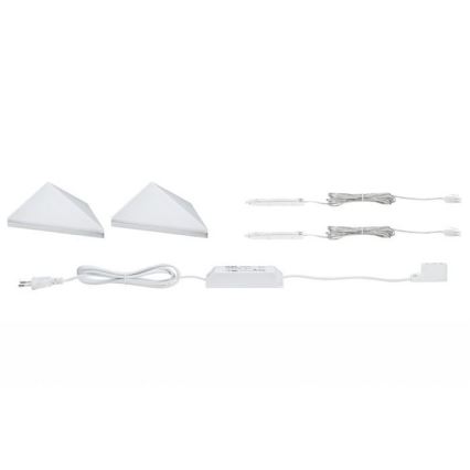 Paulmann 93584 - SET 2xLED/6,2W IP44 Iluminación de muebles KITE 230V