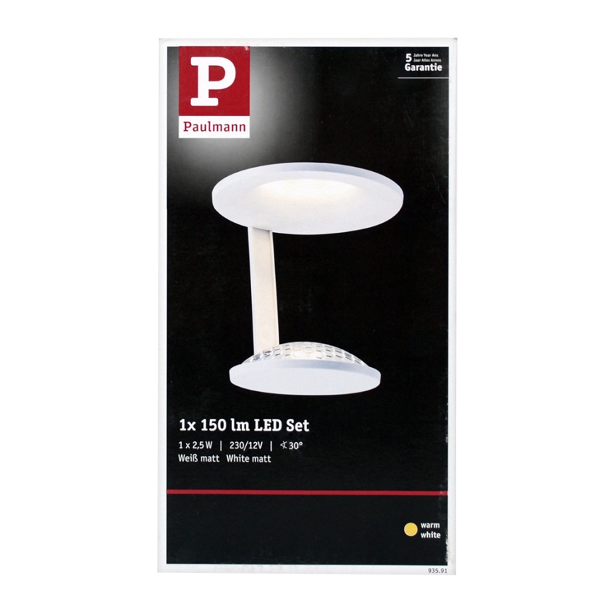 Paulmann 93591 - LED/2,5W Plafón GLINT 230V