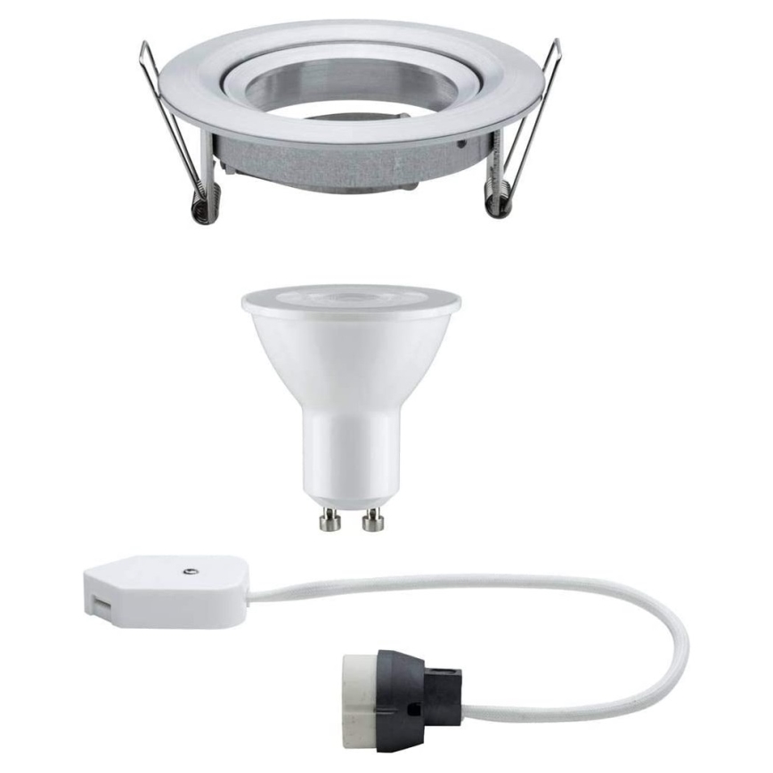 Paulmann 93602 - LED GU10/7W IP23 Plafón de baño regulable NOVA 230V