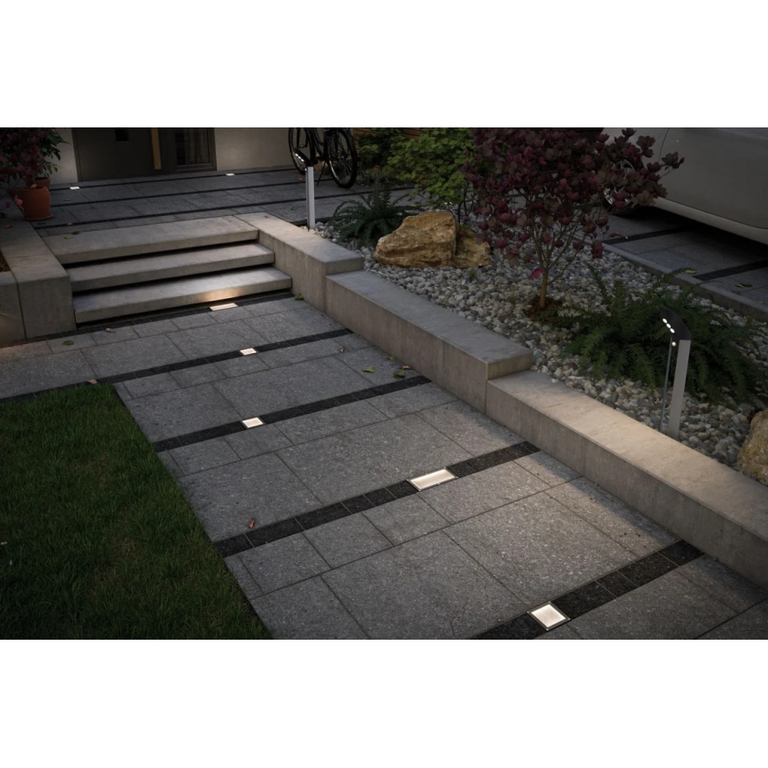 Paulmann 93774 - LED/0,24W IP67 Lámpara solar para entrada CUBE 1,2V 1200 mAh
