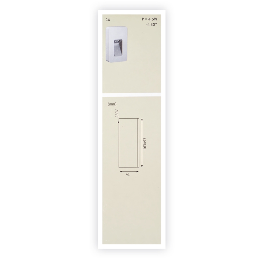 Paulmann  93825 - LED/2,4W IP44 Aplique de exterior SPECIAL LINE 230V