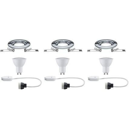 Paulmann 93853 - SET 3xLED-GU10/4,5W Lámpara empotrada STARR 230V