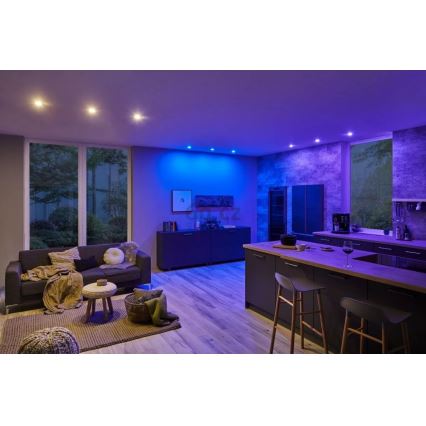 Paulmann 93940 - SET 3x LED RGBW/2W IP23 Lámpara empotrable regulable para el baño 230V