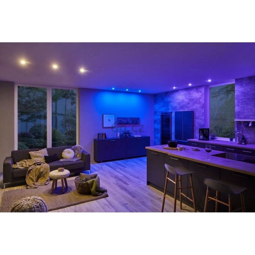 Paulmann 93940 - SET 3x LED RGBW/2W IP23 Lámpara empotrable regulable para el baño 230V