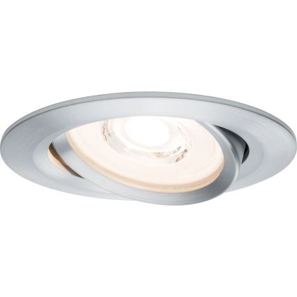 Paulmann 93943 - Juego de 3xLED/6,8W IP23 Luminaria empotrable regulable para baño COIN 230V