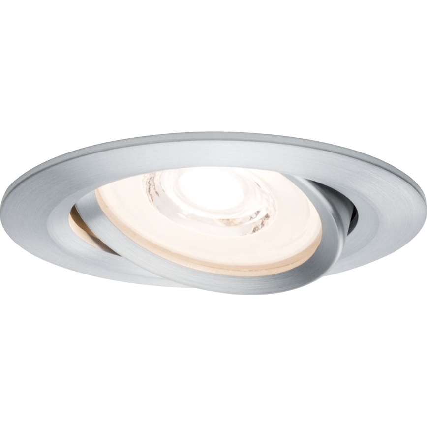 Paulmann 93943 - Juego de 3xLED/6,8W IP23 Luminaria empotrable regulable para baño COIN 230V