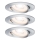 Paulmann 93943 - Juego de 3xLED/6,8W IP23 Luminaria empotrable regulable para baño COIN 230V