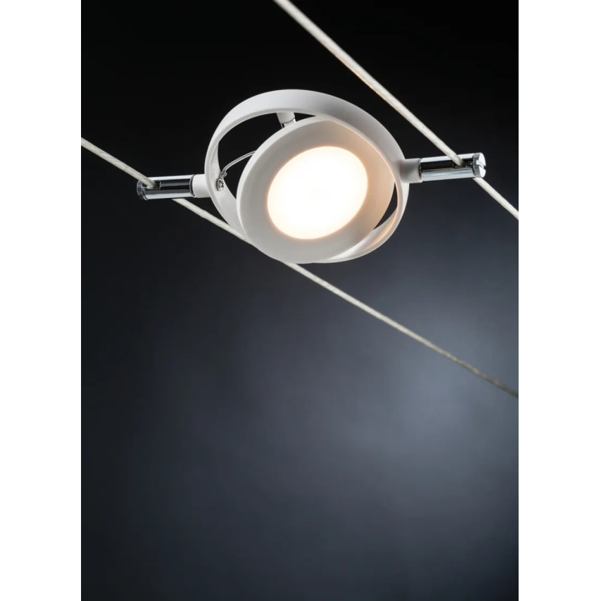 Paulmann 94106 - SET 6xLED/4W Foco para sistema en cadena ROUNDMAC 230V blanco
