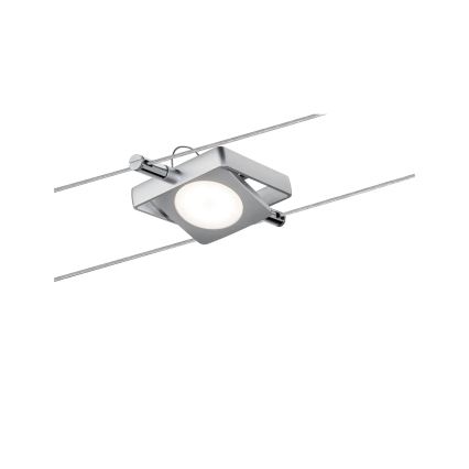 Paulmann 94107 - Juego 4xLED/4,3W Foco para sistema de cable MAC 230V cromo mate