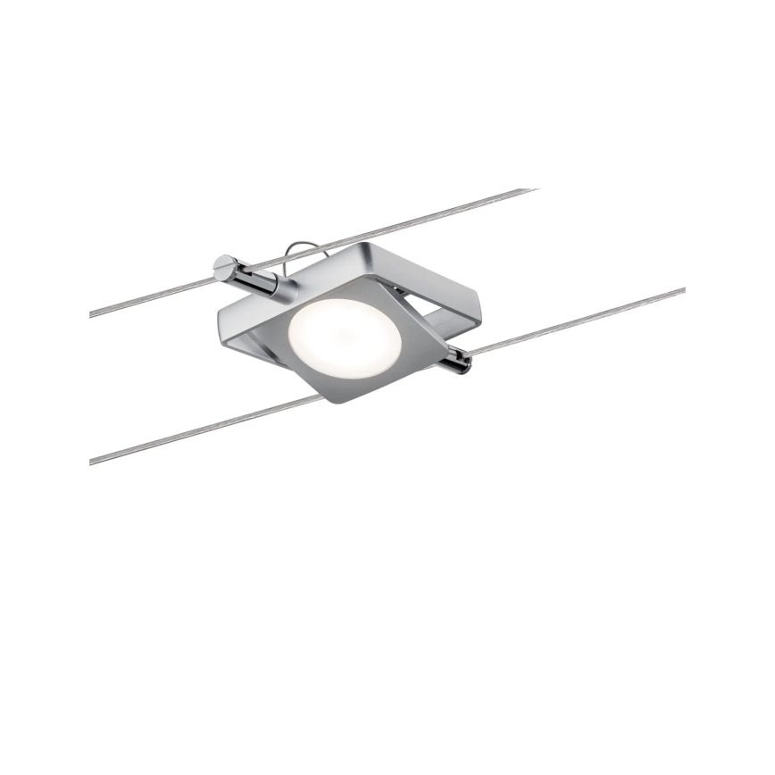 Paulmann 94107 - Juego 4xLED/4,3W Foco para sistema de cable MAC 230V cromo mate