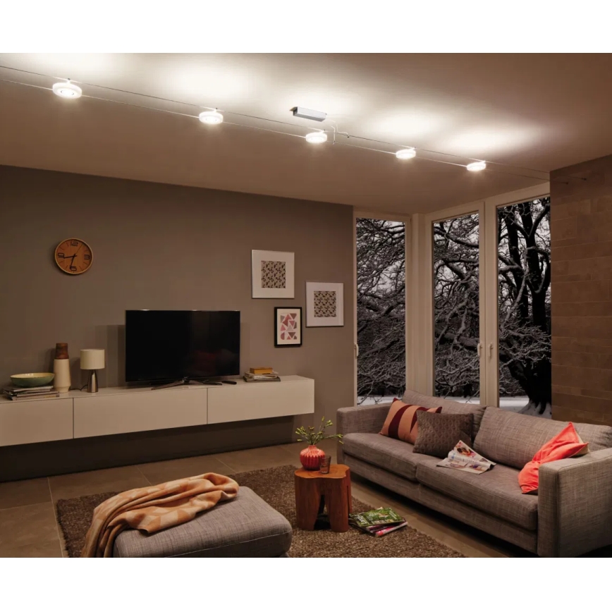 Paulmann 94109 - SET de 5 focos LED/4,3W para sistema de cable MAC 230V