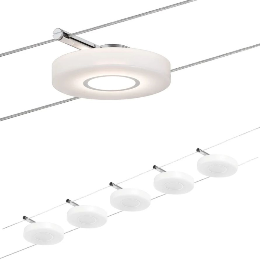 Paulmann 94109 - SET de 5 focos LED/4,3W para sistema de cable MAC 230V