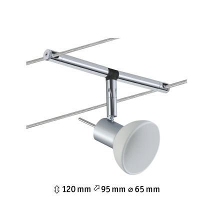 Paulmann 94131 - 1xGU5,3/10W Foco para sistema de rieles SHEELA 12V cromo brillante