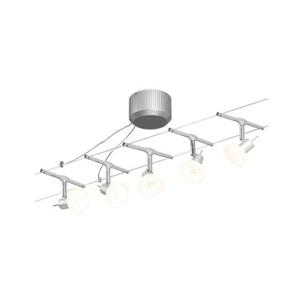 Paulmann 94136 - JUEGO 5xGU5,3/10W Foco para sistema de rieles SHEELA 230V cromo brillante