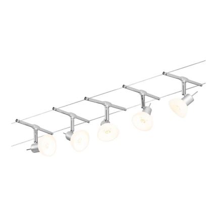 Paulmann 94136 - JUEGO 5xGU5,3/10W Foco para sistema de rieles SHEELA 230V cromo brillante