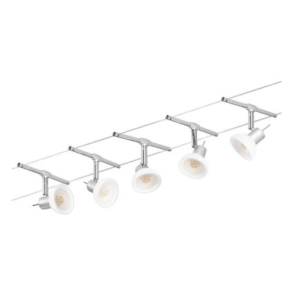 Paulmann 94136 - JUEGO 5xGU5,3/10W Foco para sistema de rieles SHEELA 230V cromo brillante