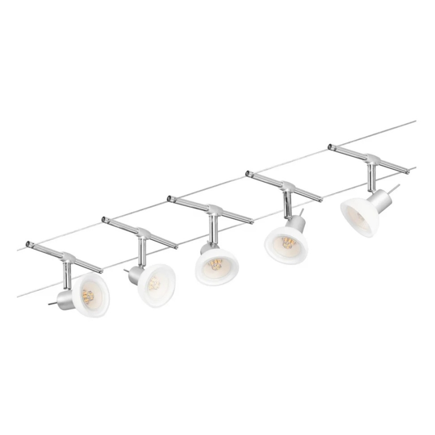 Paulmann 94136 - JUEGO 5xGU5,3/10W Foco para sistema de rieles SHEELA 230V cromo brillante