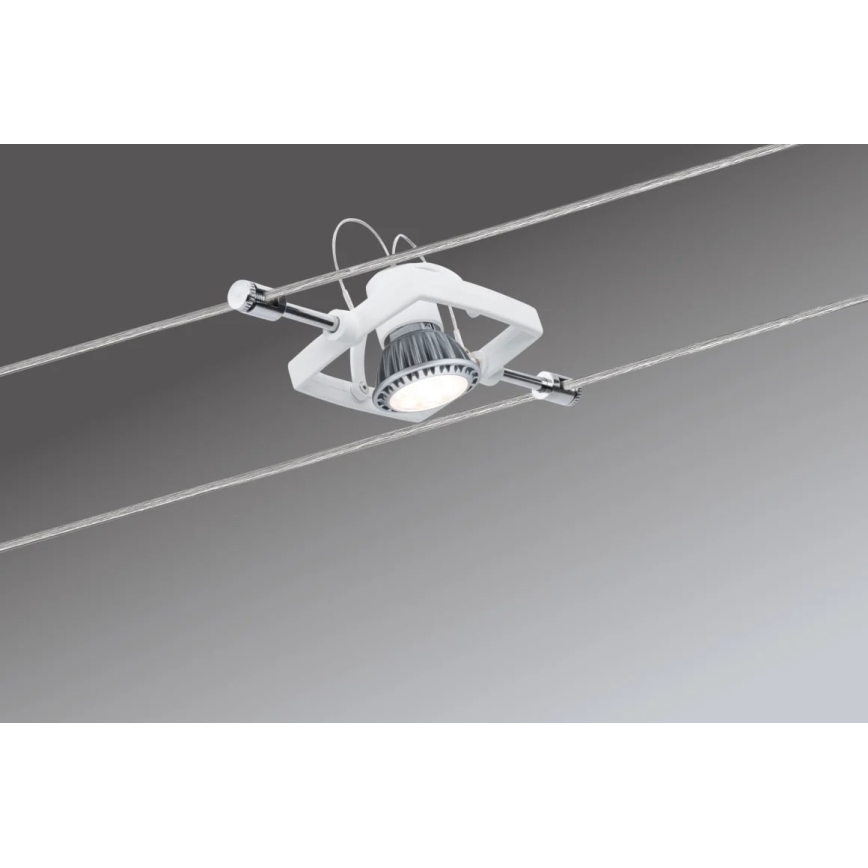 Paulmann 94149 - SET de 5xGU5,3/10W Foco para sistema de cable TECH 230V blanco