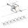 Paulmann 94152 - SET 7xGU5.3/10W Foco para sistema de cable MAC 230V cromo mate