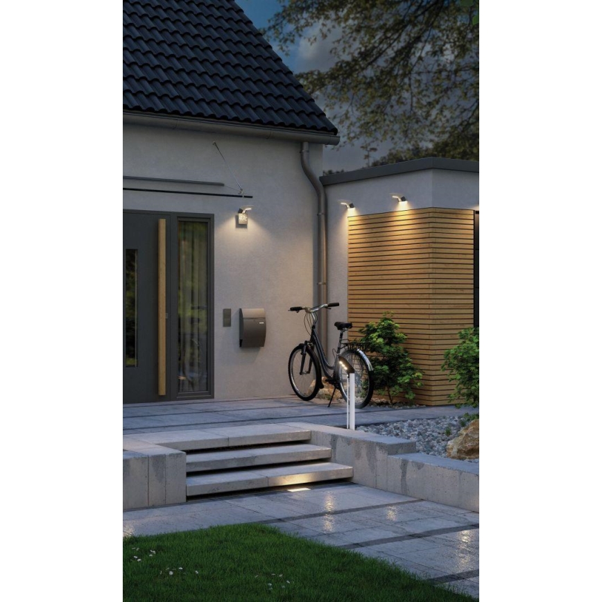 Paulmann 94252 - LED/1,2W IP44 Lámpara solar de exterior con sensor SOLEY 230V