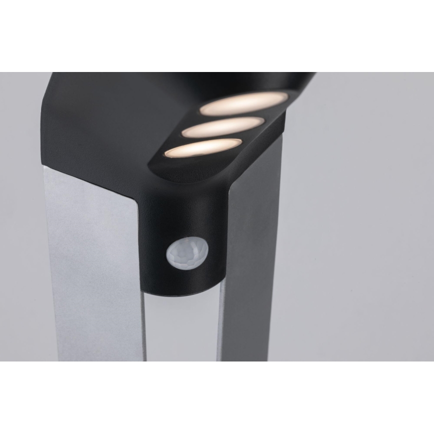 Paulmann 94252 - LED/1,2W IP44 Lámpara solar de exterior con sensor SOLEY 230V