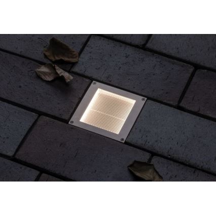 Paulmann 94238 - LED/0,7W IP67 Luz empotrable de suelo solar con sensor ARON 3,7V 650 mAh