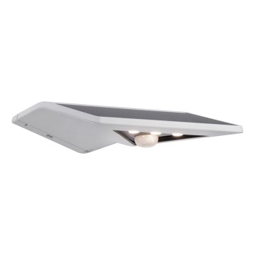 Paulmann 94244 - LED/1,2W IP44 Aplique solar de pared con sensor YOKO 3,7V 1800 mAh blanco