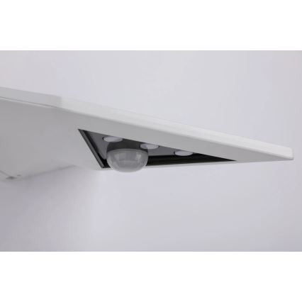 Paulmann 94244 - LED/1,2W IP44 Aplique solar de pared con sensor YOKO 3,7V 1800 mAh blanco
