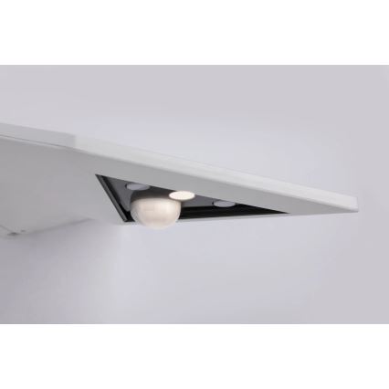 Paulmann 94244 - LED/1,2W IP44 Aplique solar de pared con sensor YOKO 3,7V 1800 mAh blanco