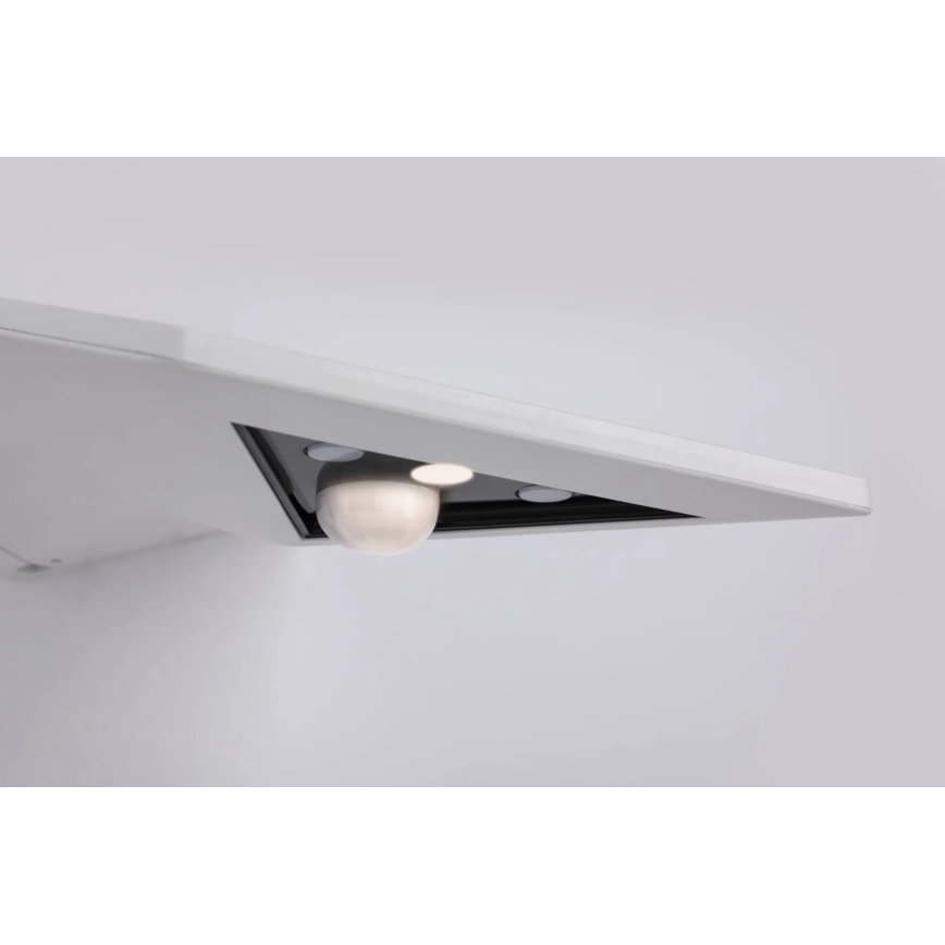 Paulmann 94244 - LED/1,2W IP44 Aplique solar de pared con sensor YOKO 3,7V 1800 mAh blanco