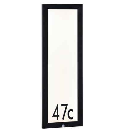 Paulmann 94257 - LED/19W IP44 Número de casa con sensor 230V
