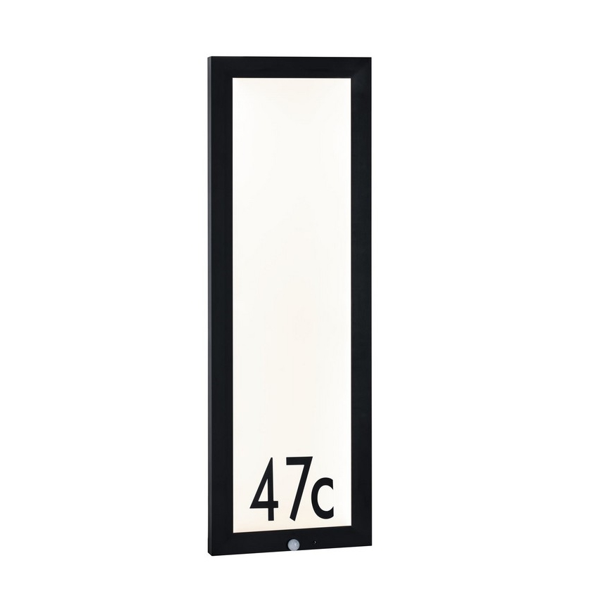 Paulmann 94257 - LED/19W IP44 Número de casa con sensor 230V
