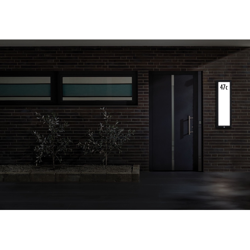 Paulmann 94257 - LED/19W IP44 Número de casa con sensor 230V