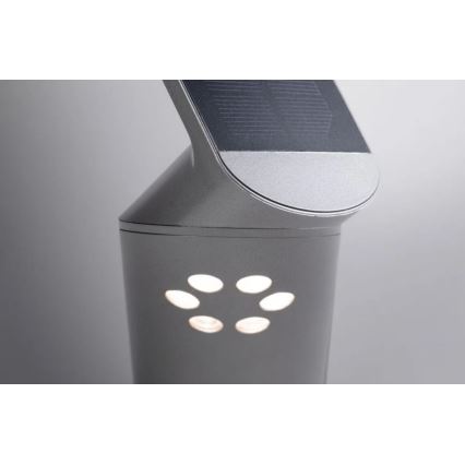 Paulmann 94261 - LED/1,2W IP44 Aplique solar con sensor ILIAS 3,7V