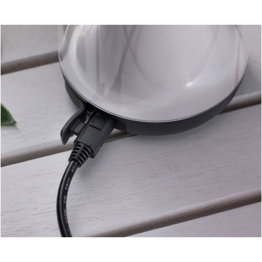 Paulmann 94267 - LED/1,3W IP44 Lámpara de exterior regulable CUPULINO 5V 2000 mAh