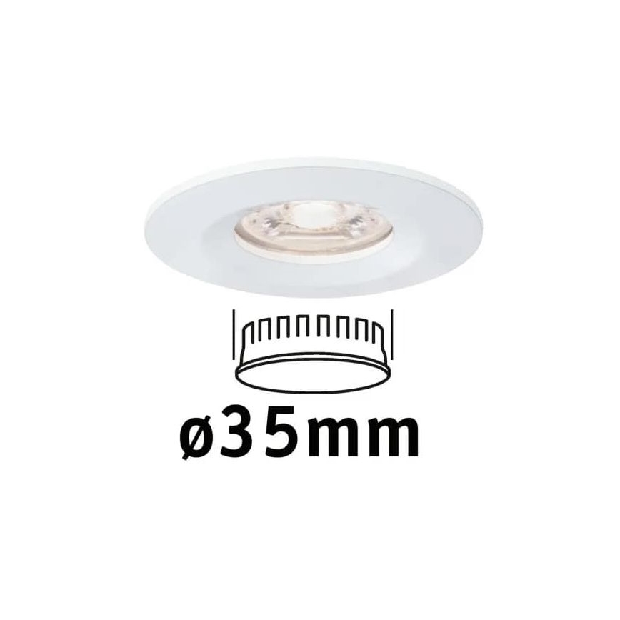 Paulmann 94298 - LED/4W IP44 Lámpara empotrable de baño COIN 230V