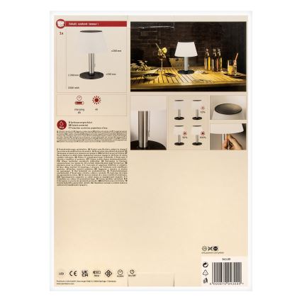 Paulmann 94309 - Lámpara solar regulable LED/0,8W IP44 LILLESOL 3,7V 2000 mAh