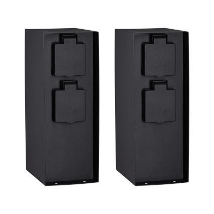 Paulmann 94313 - Columna de enchufe para exterior RIO 4Z SCHUKO 230V IP44