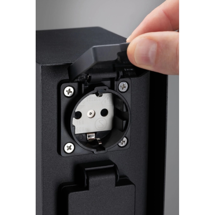 Paulmann 94313 - Columna de enchufe para exterior RIO 4Z SCHUKO 230V IP44
