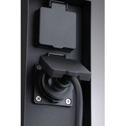 Paulmann 94313 - Columna de enchufe para exterior RIO 4Z SCHUKO 230V IP44