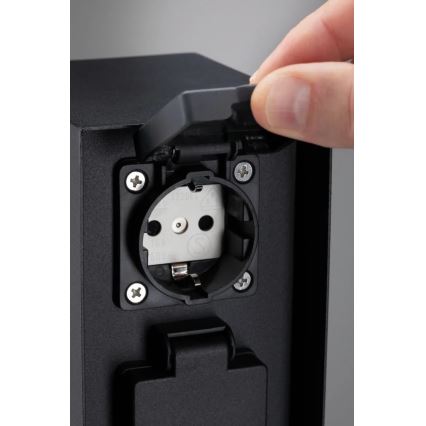 Paulmann 94314 - Columna de enchufes de exterior con temporizador 2Z SCHUKO