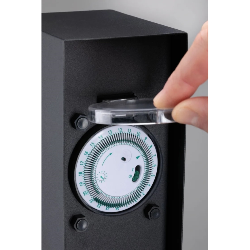 Paulmann 94314 - Columna de enchufes de exterior con temporizador 2Z SCHUKO