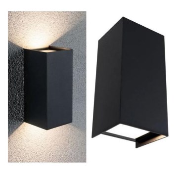 Paulmann 94325 - Lámpara de pared exterior FLAME 230V 2xLED/6,5W IP44