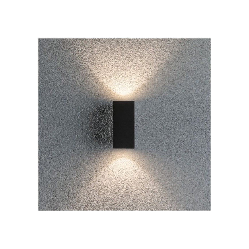 Paulmann 94328 - 2xLED/2,8W IP44 Aplique exterior FLAME 230V antracita