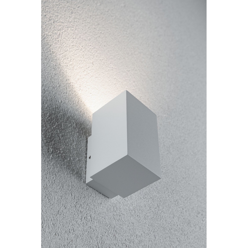 Paulmann 94329 - Aplique exterior LED/3,8W IP44 FLAME 230V blanco