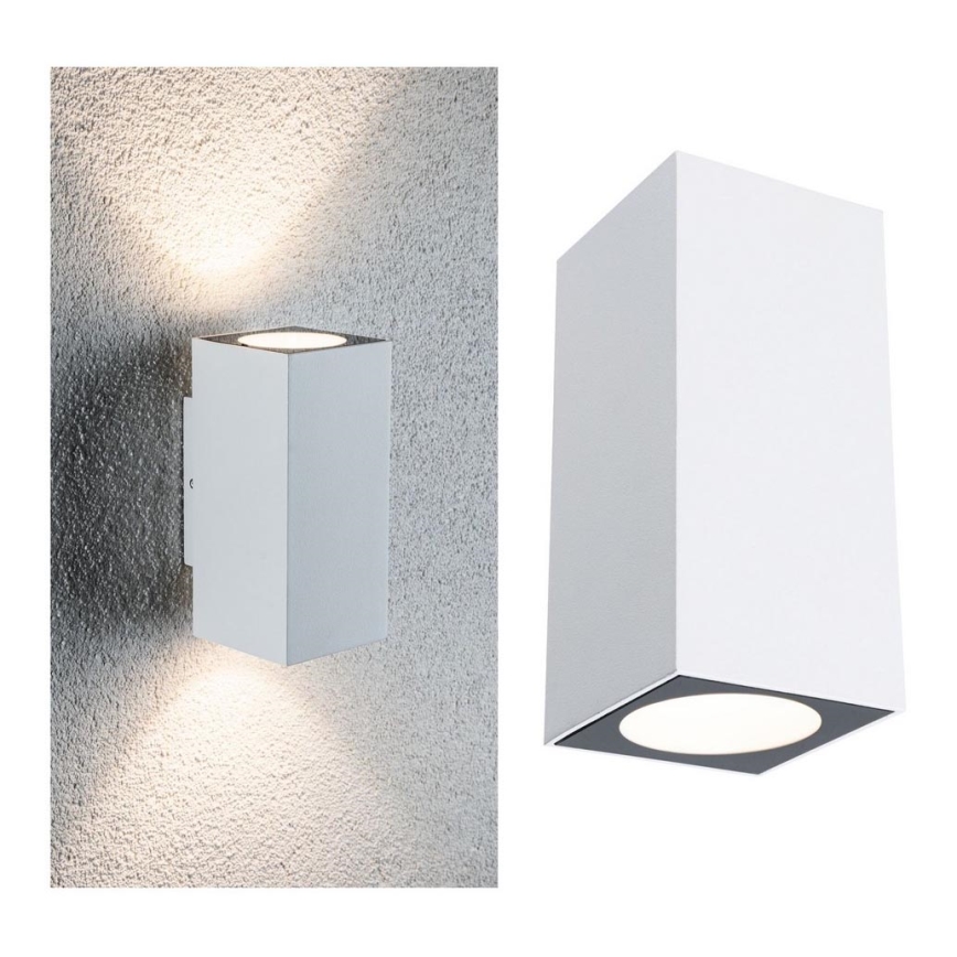 Paulmann 94330 - 2xLED/2,8W IP44 Aplique exterior FLAME 230V blanco