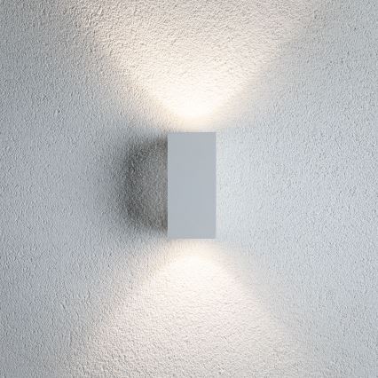 Paulmann 94330 - 2xLED/2,8W IP44 Aplique exterior FLAME 230V blanco