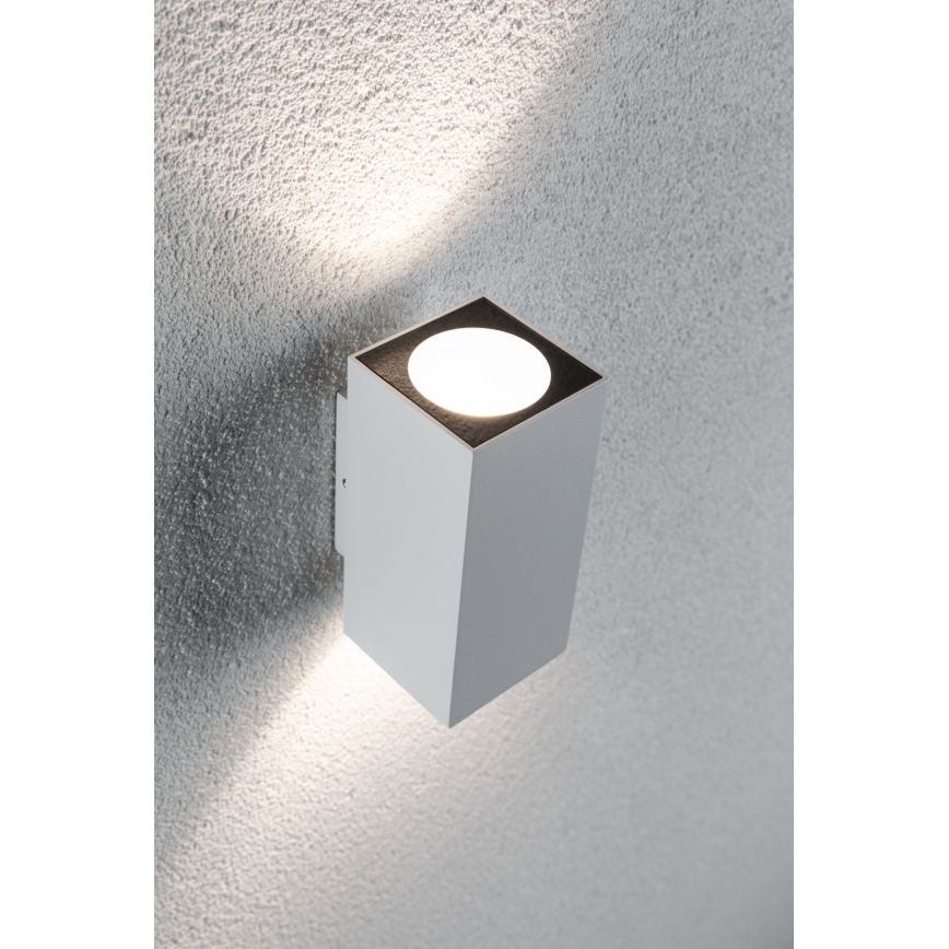Paulmann 94330 - 2xLED/2,8W IP44 Aplique exterior FLAME 230V blanco